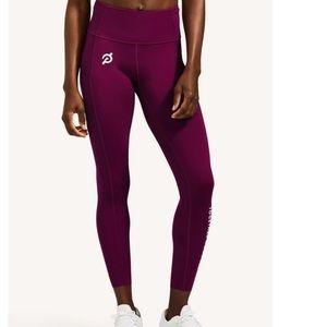 Lululemon X Peloton Fuchsia Fast and Free Together We Go Far 25 inch leggings